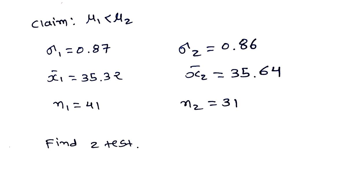 Statistics homework question answer, step 1, image 1